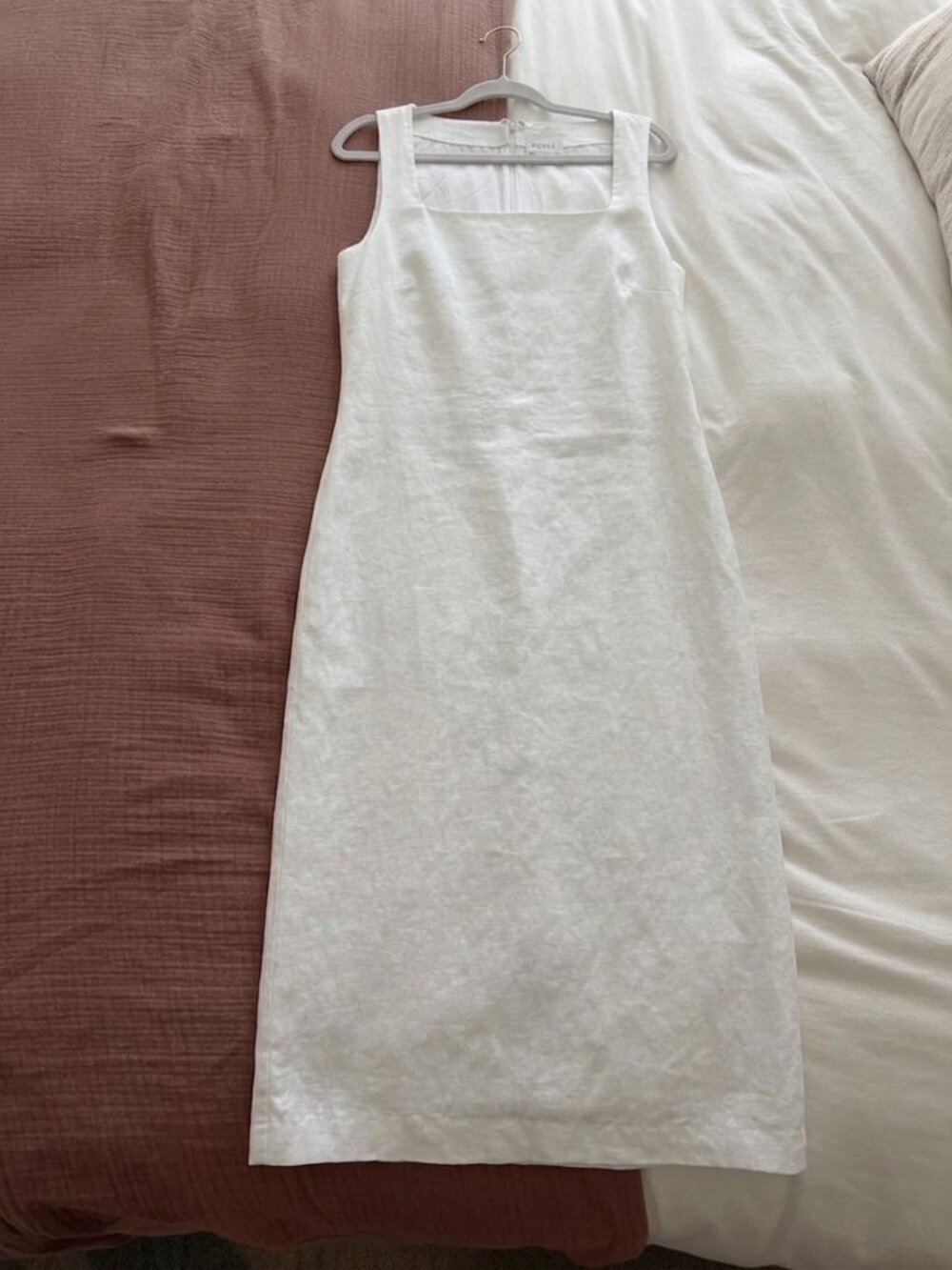 Posse white linen dress
